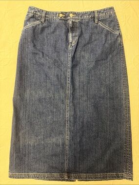 Vintage Eddie Bower Denim Maxie Skirt 14
